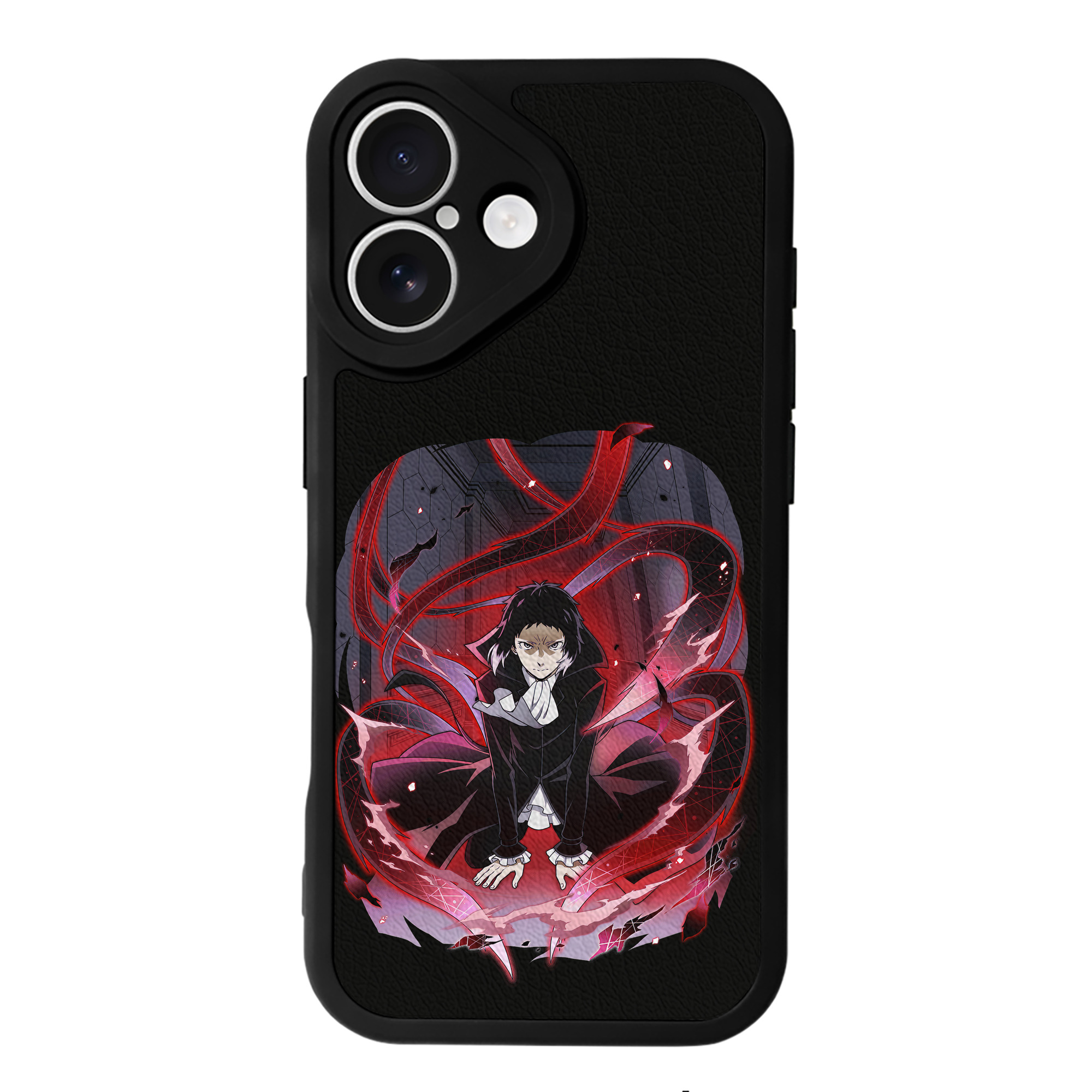 （画像用） 文豪ストレイドッグス Bungo Stray Dogs 【iPhone 16シリーズ対応】シリコンスマホケース（レザー調） 材質：シリコン